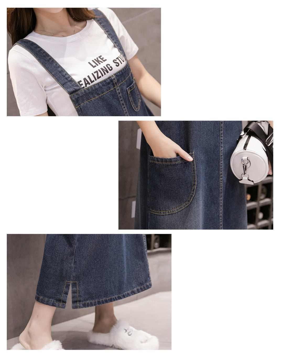 デニムサロペットスカート【抜け感がちょうどいい】
