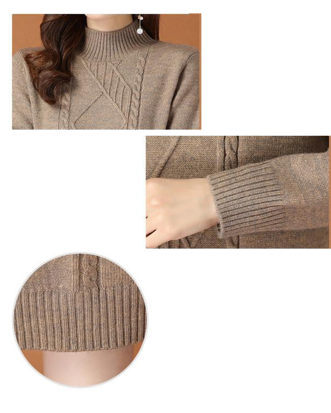 リブ編みニットワンイース【一枚で完成する洗練フェミニンスタイル】