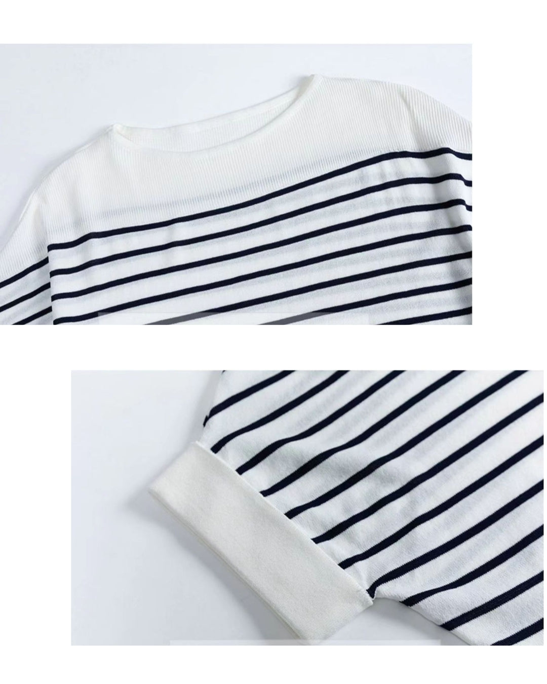 ボーダーニットトップス【一枚で大人のおしゃれ完成】