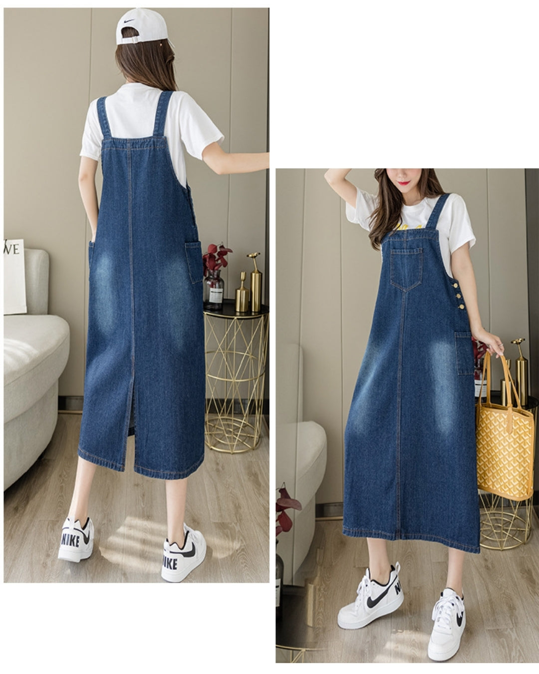 デニムサロペットスカート【抜け感がちょうどいい】