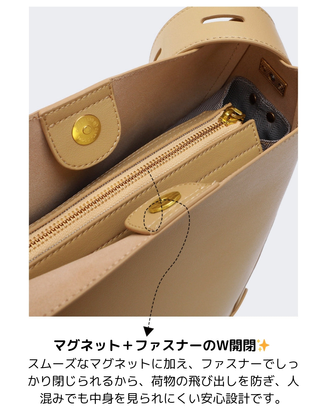 本革バケツ型ショルダーバッグ【思ったより荷物が入る】