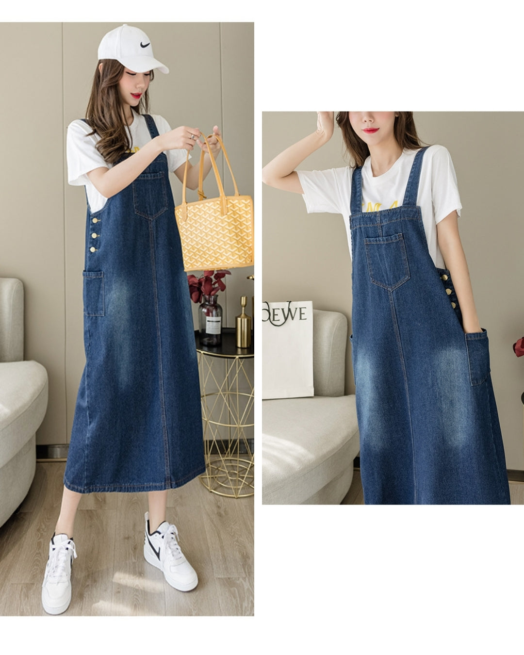 デニムサロペットスカート【抜け感がちょうどいい】