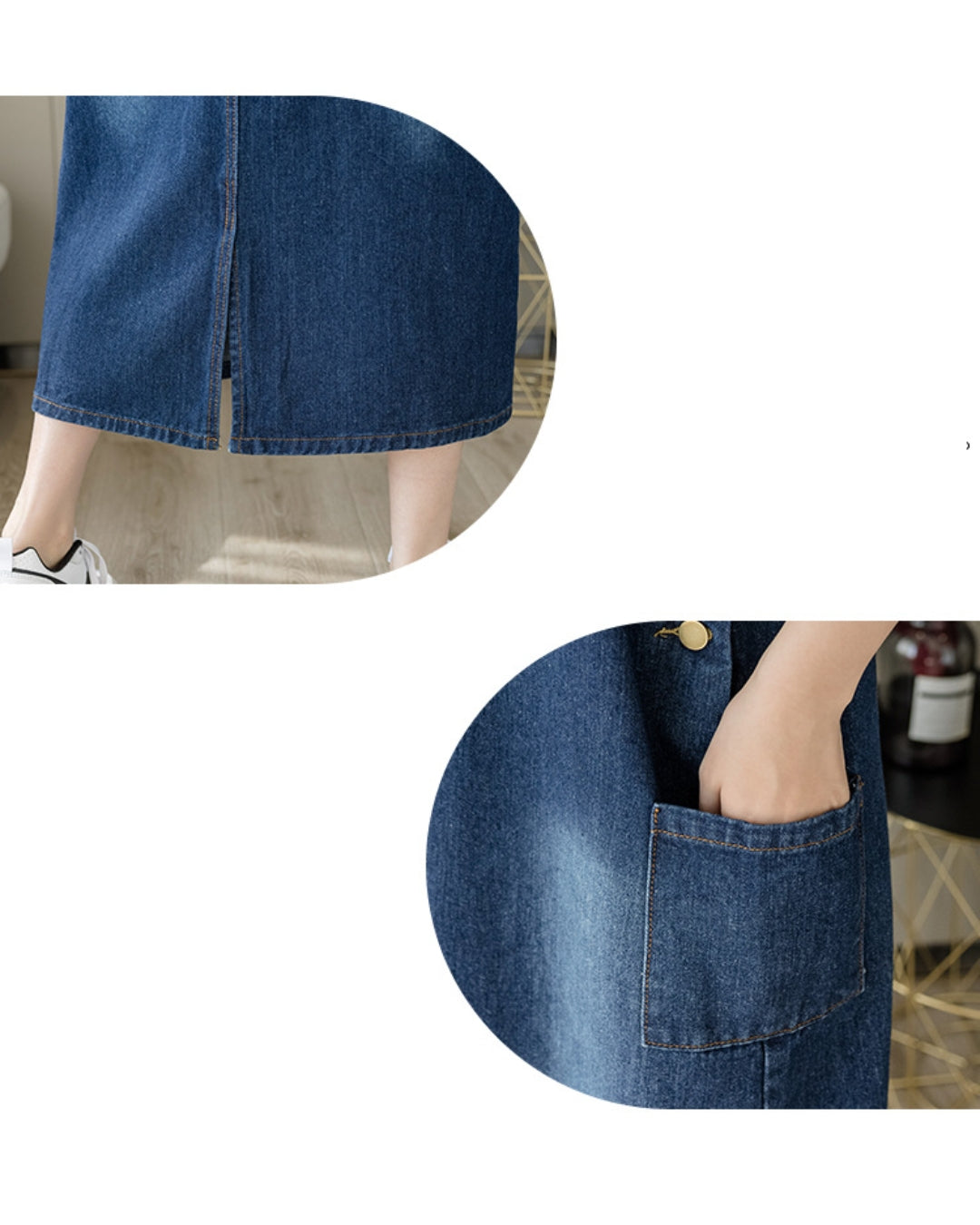 デニムサロペットスカート【抜け感がちょうどいい】