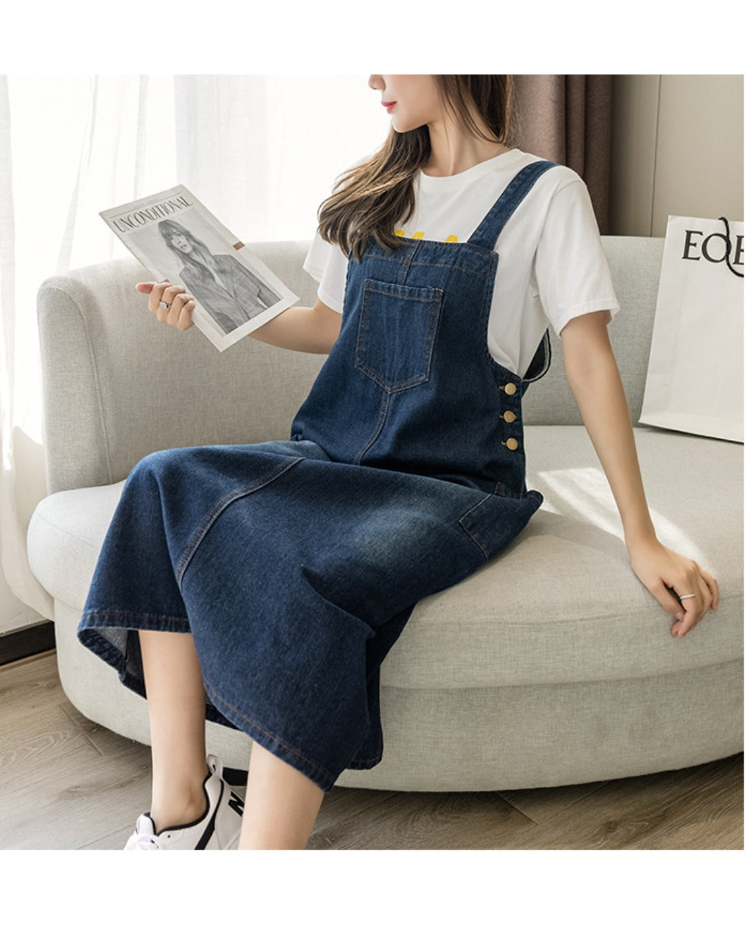 デニムサロペットスカート【抜け感がちょうどいい】