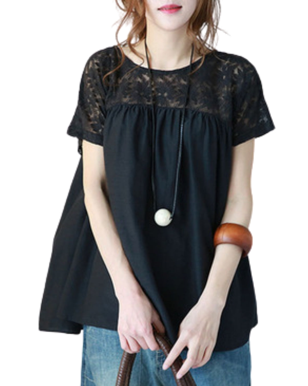 ゆる美チュニックブラウス【楽なのにきれいが崩れない】