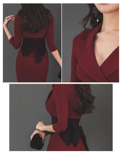 エレガントスレンダードレス【艶やかさが静かに薫る大人クラシック】