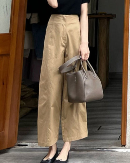 ワイドレッグパンツ【ゆったりだけど、きれいに決まる】