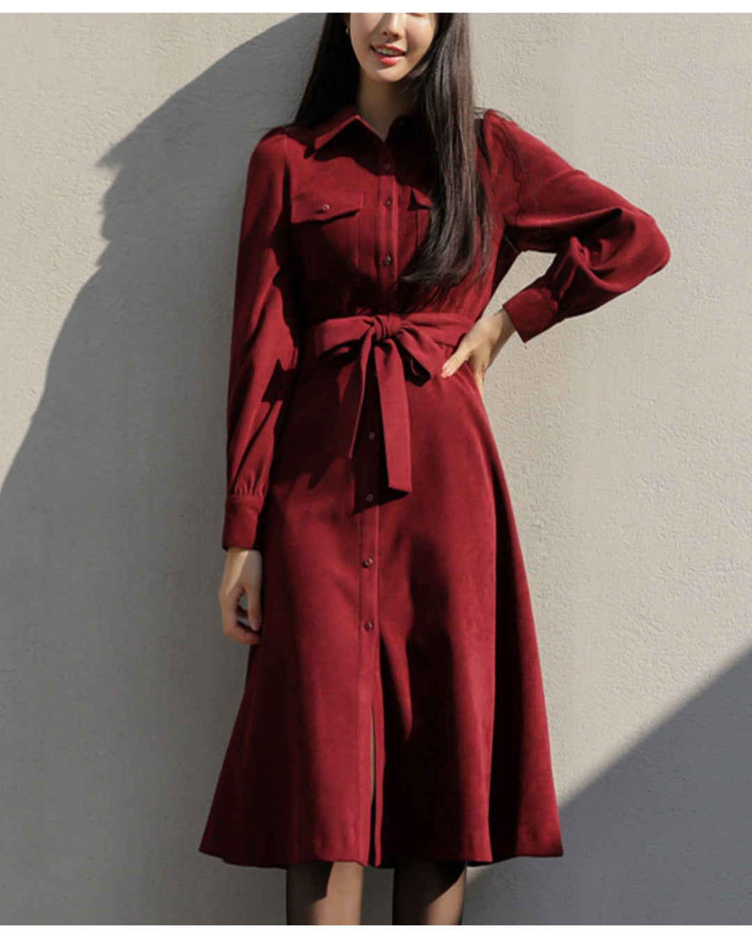 ウエストリボンワンピース【凛とした美しさを纏う】