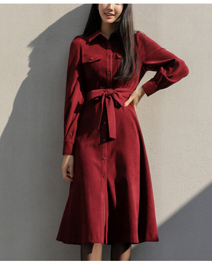 ウエストリボンワンピース【凛とした美しさを纏う】