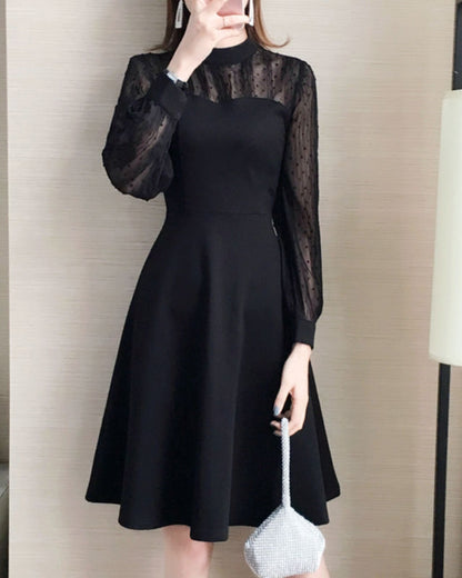 シアースリーブフレアドレス【ミニマルな中に宿る、甘さと色気】