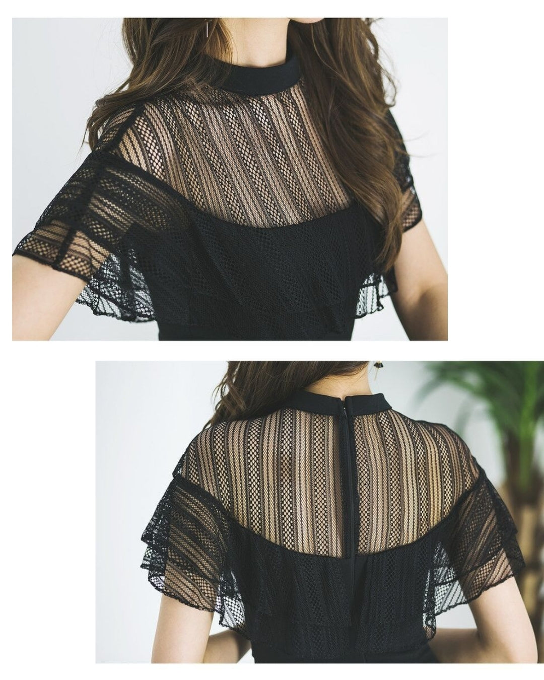 ブラックレースタイトドレス【近づくほど“黒の美しさ“が伝わる】