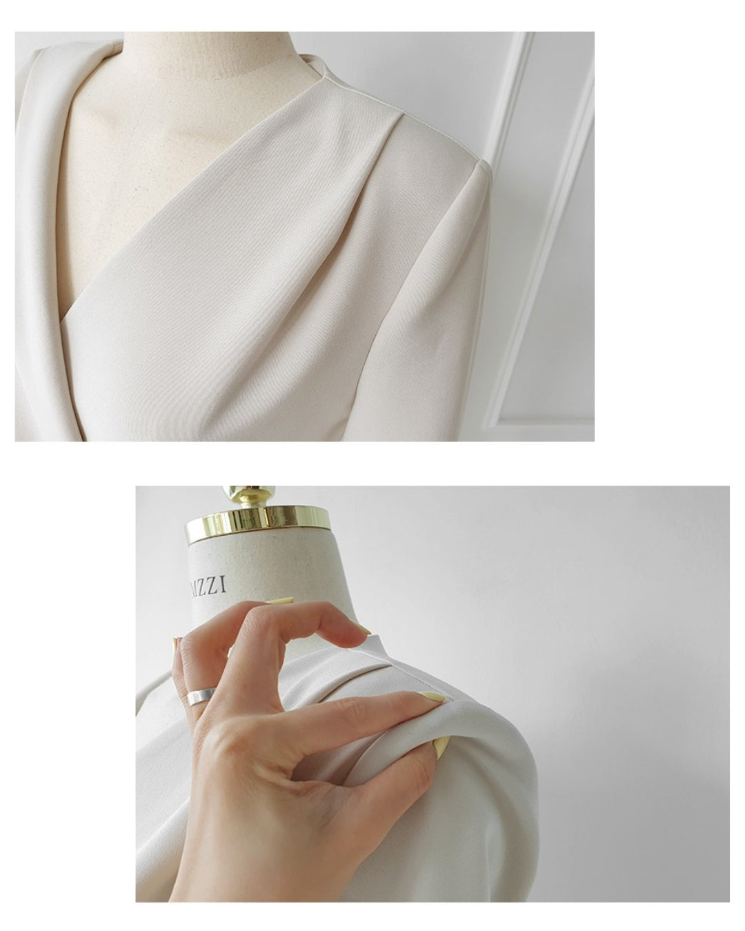 アシンメトリーベルトワンピース【着るだけで品格が漂う美シルエット】