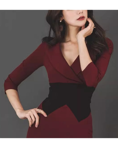 エレガントスレンダードレス【艶やかさが静かに薫る大人クラシック】