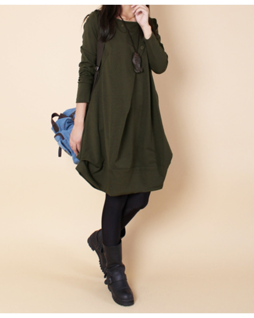 ゆる美チュニックワンピース【楽なのに、きれいが崩れない】