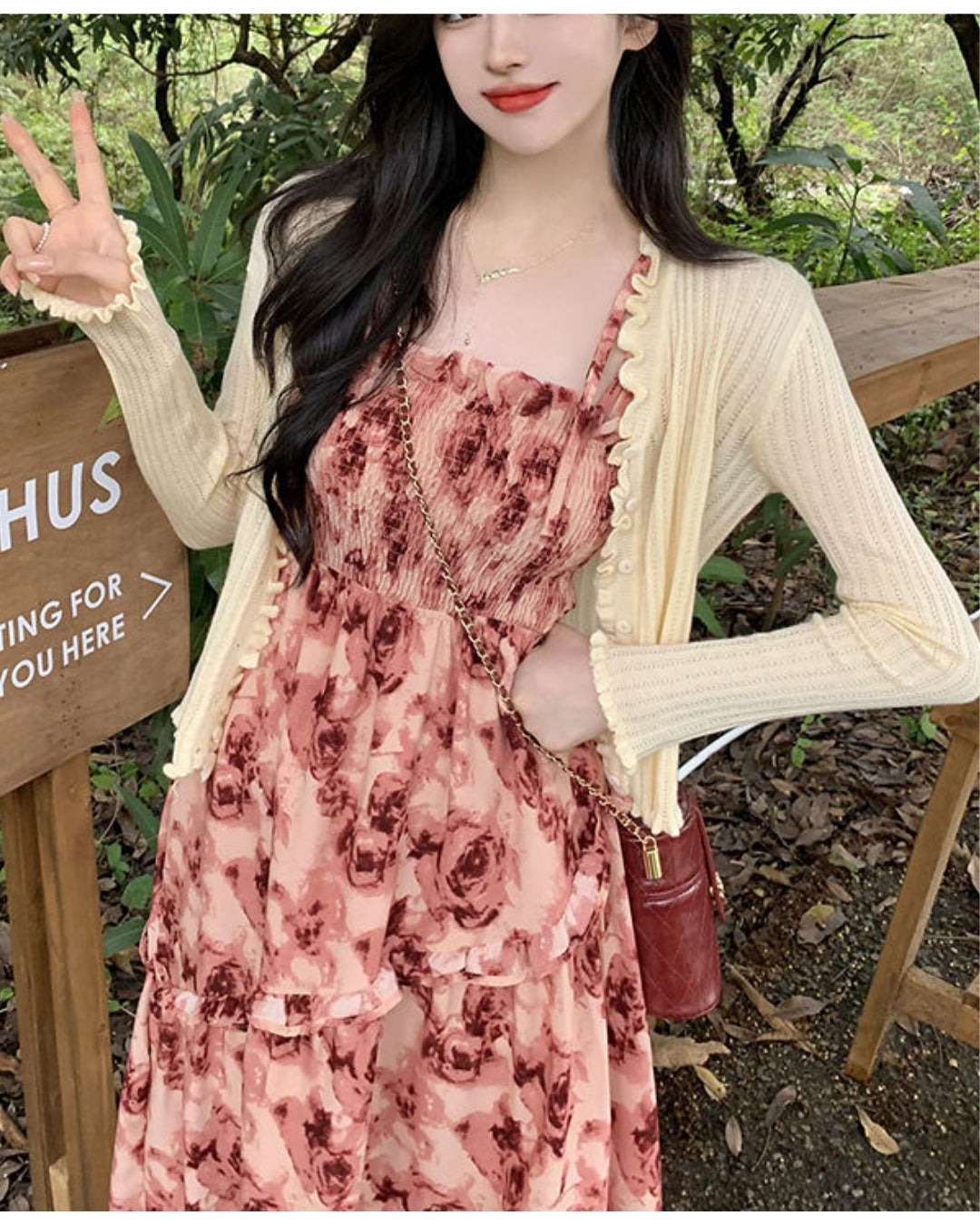 花柄ティアードサマーワンピ【涼やかに華やぐ、夏の主役ワンピ】