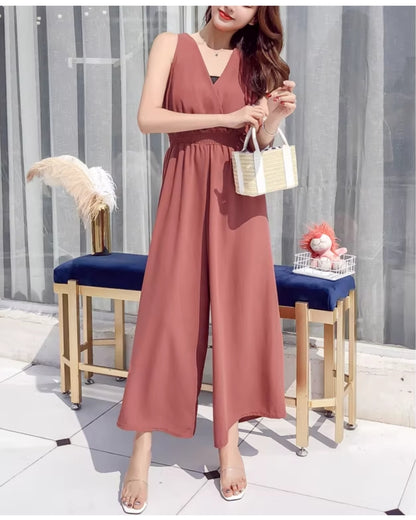 涼感＆ゆる美サロペット【楽なのに、きれいが崩れない】