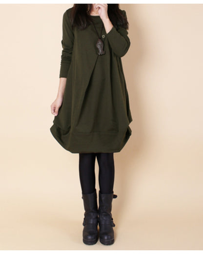 ゆる美チュニックワンピース【楽なのに、きれいが崩れない】