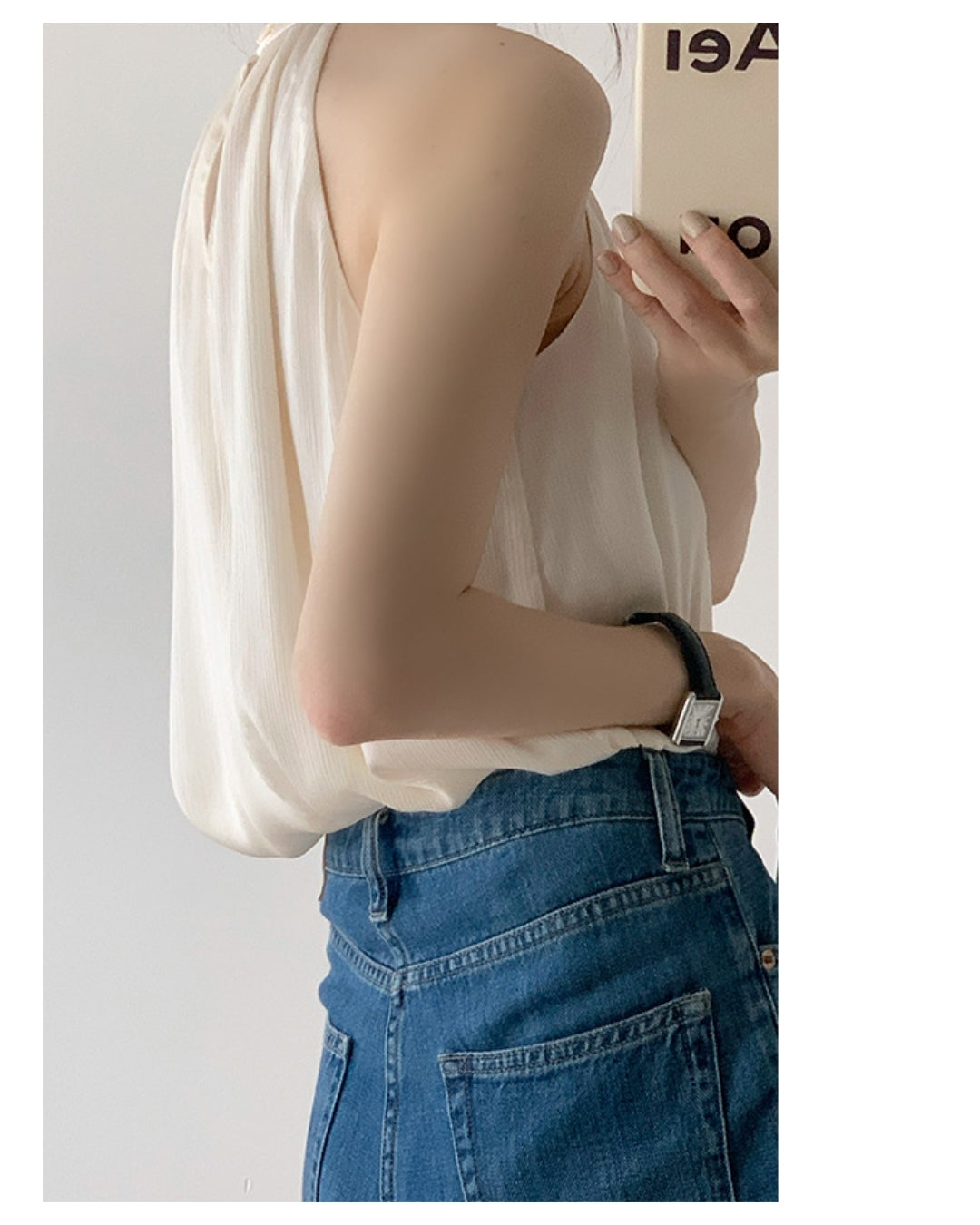 ホルターネックブラウス【さらりと品よく首元で魅せる】