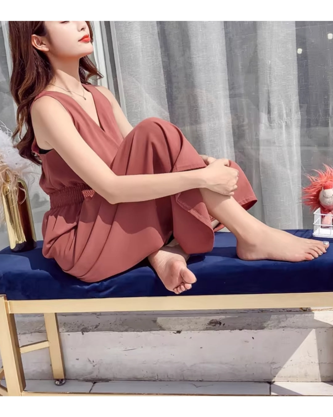 涼感＆ゆる美サロペット【楽なのに、きれいが崩れない】