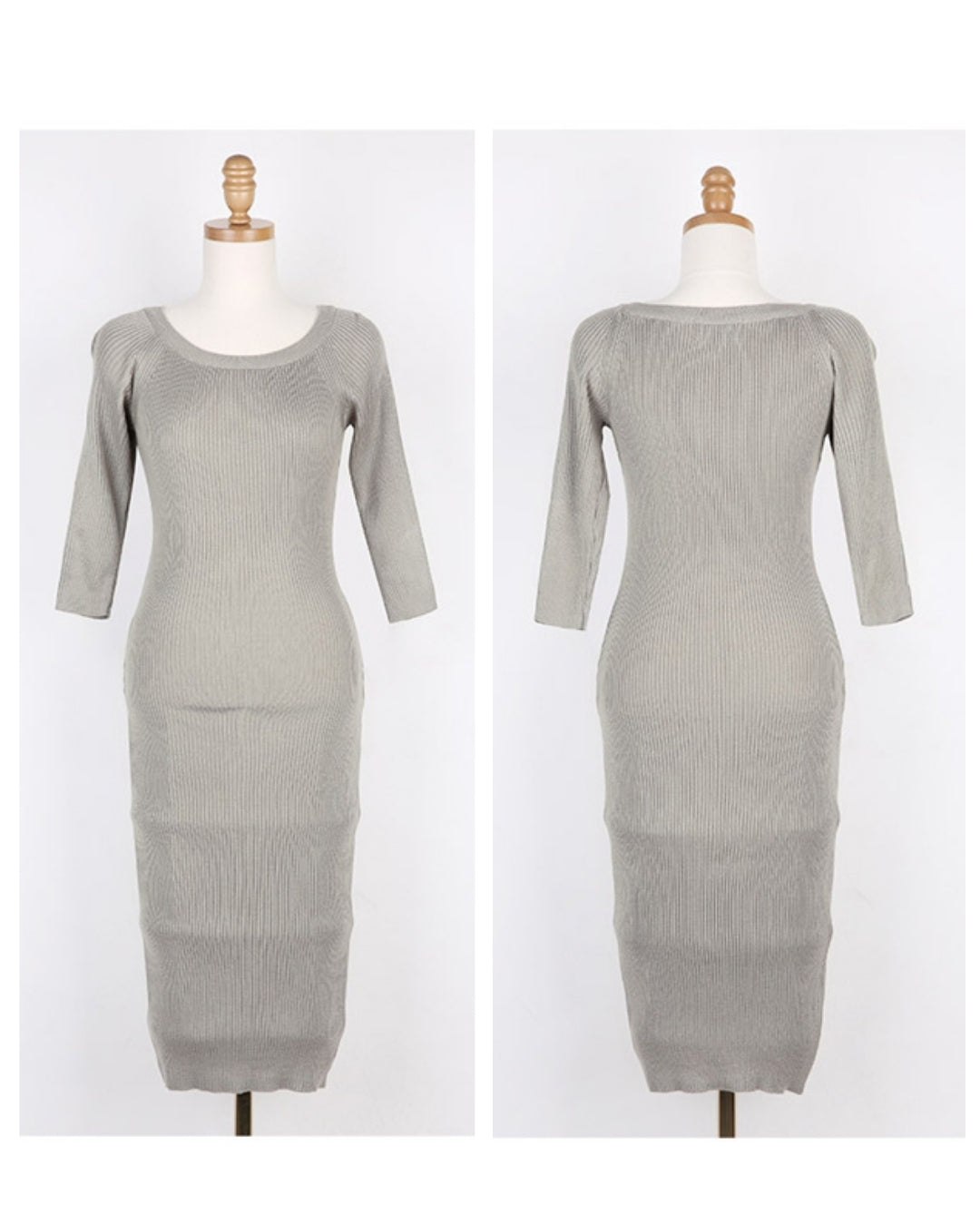 スリムタイトニットワンピース【静かに艶めくミニマルエレガンス】