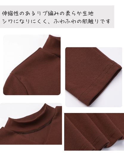 上品タイトニットトップス（美シルエット ＆ 細見せ）