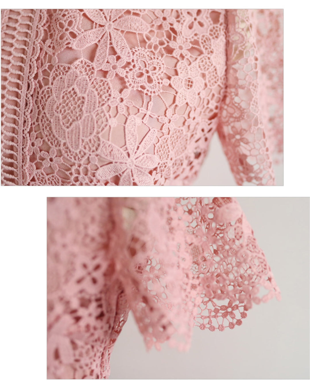 花柄総レースワンピース【着るだけで “やさしく華やぐ”】