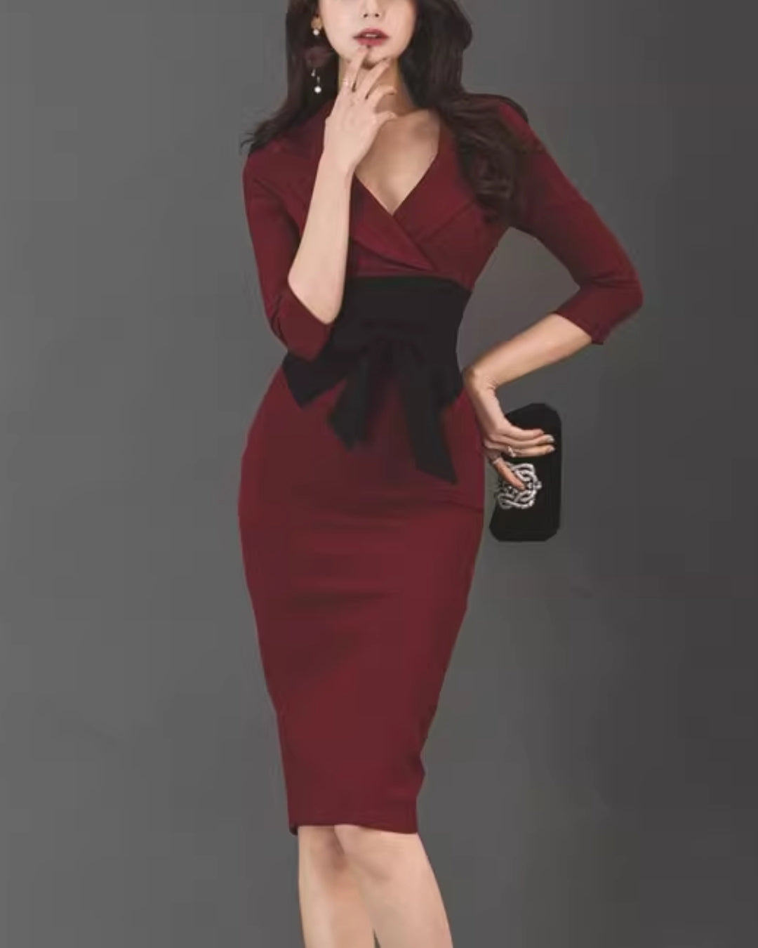 エレガントスレンダードレス【艶やかさが静かに薫る大人クラシック】