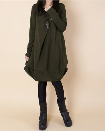 ゆる美チュニックワンピース【楽なのに、きれいが崩れない】