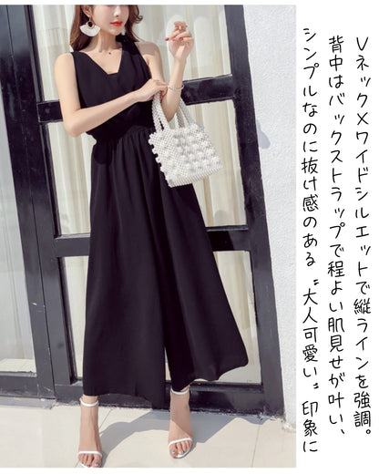 涼感＆ゆる美サロペット【楽なのに、きれいが崩れない】