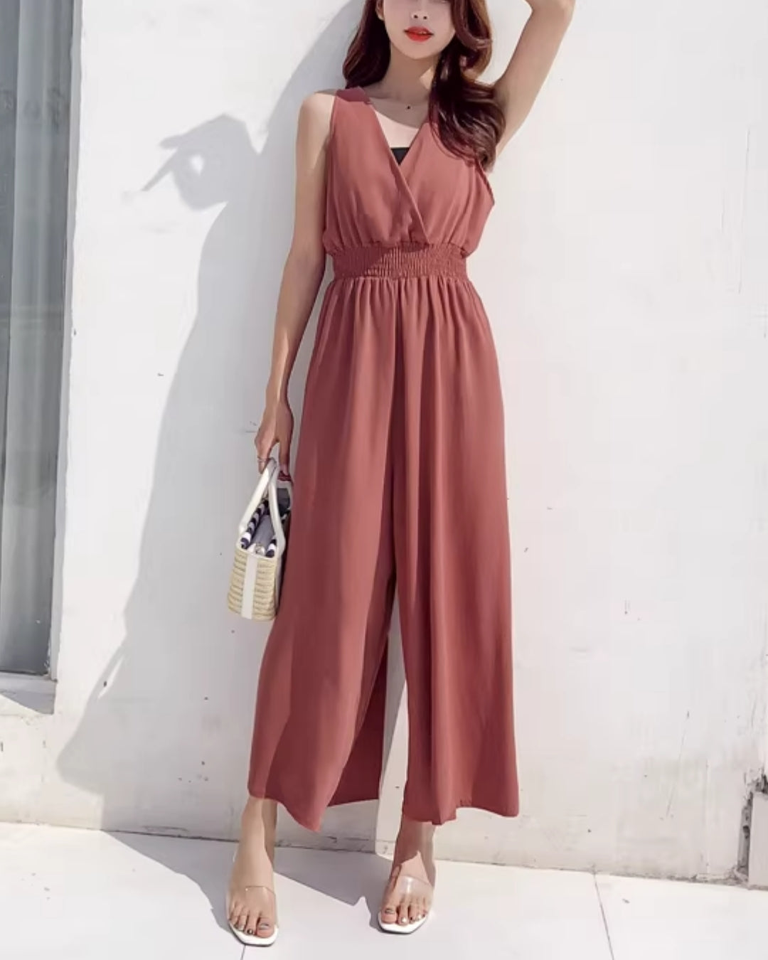 涼感＆ゆる美サロペット【楽なのに、きれいが崩れない】