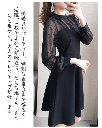 シアースリーブフレアドレス【ミニマルな中に宿る、甘さと色気】