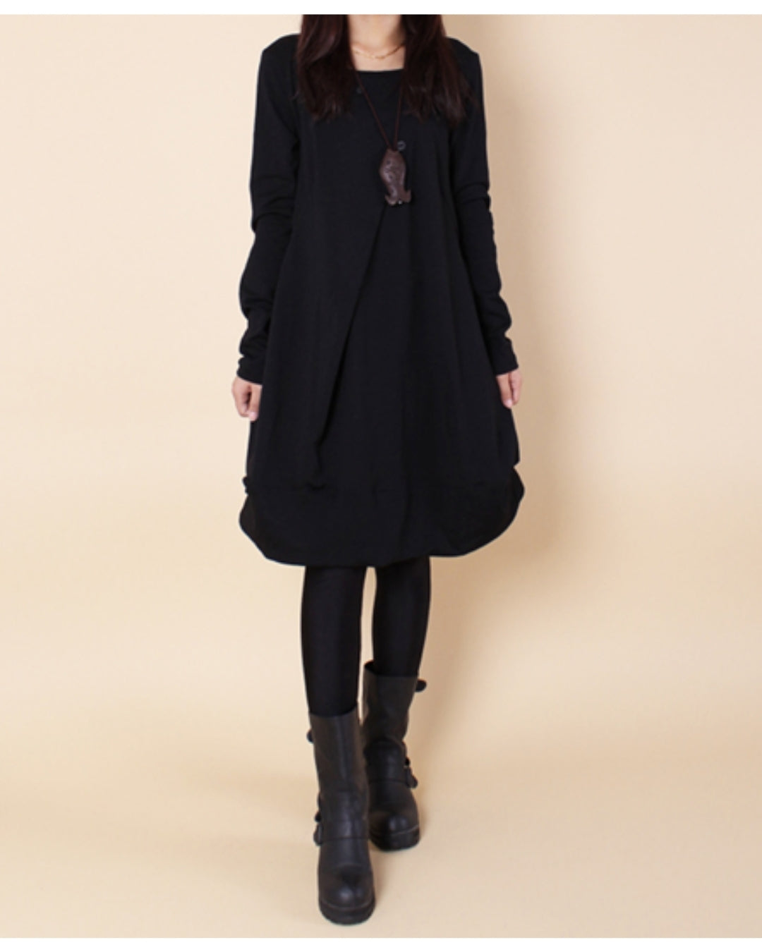 ゆる美チュニックワンピース【楽なのに、きれいが崩れない】