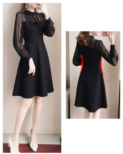 シアースリーブフレアドレス【ミニマルな中に宿る、甘さと色気】