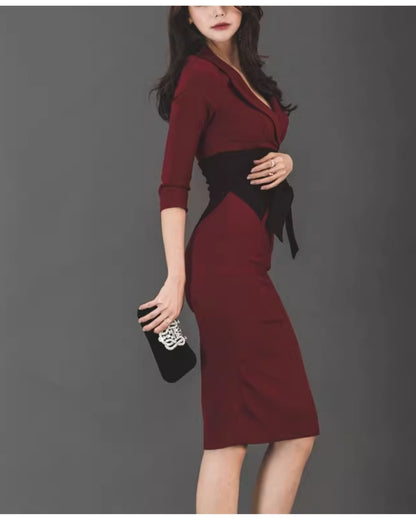 エレガントスレンダードレス【艶やかさが静かに薫る大人クラシック】