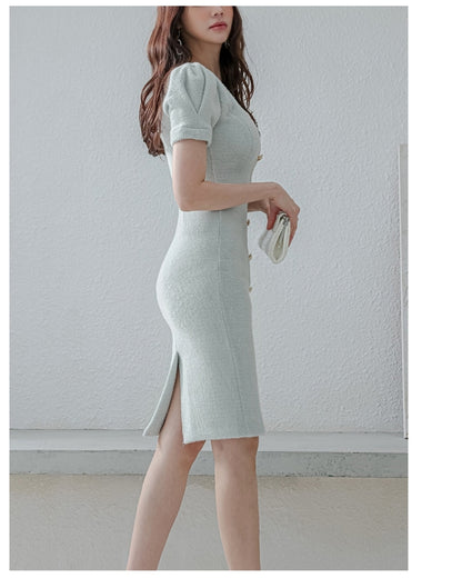 ソフトニットタイトワンピース【優美なラインが導く大人の余裕】