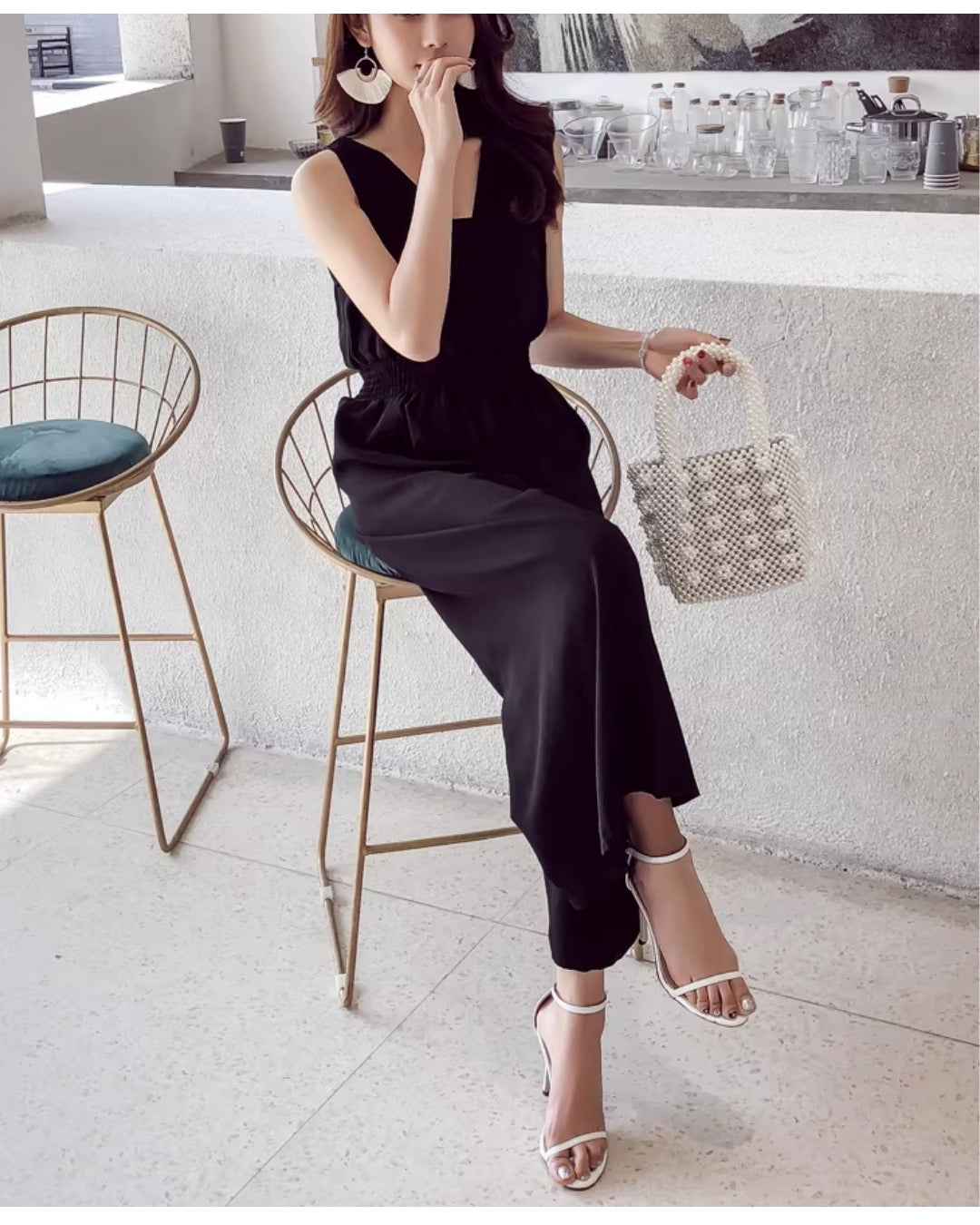 涼感＆ゆる美サロペット【楽なのに、きれいが崩れない】