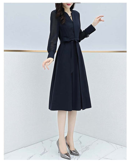 シアースリーブフレアワンピース【品よく細見えを叶える】