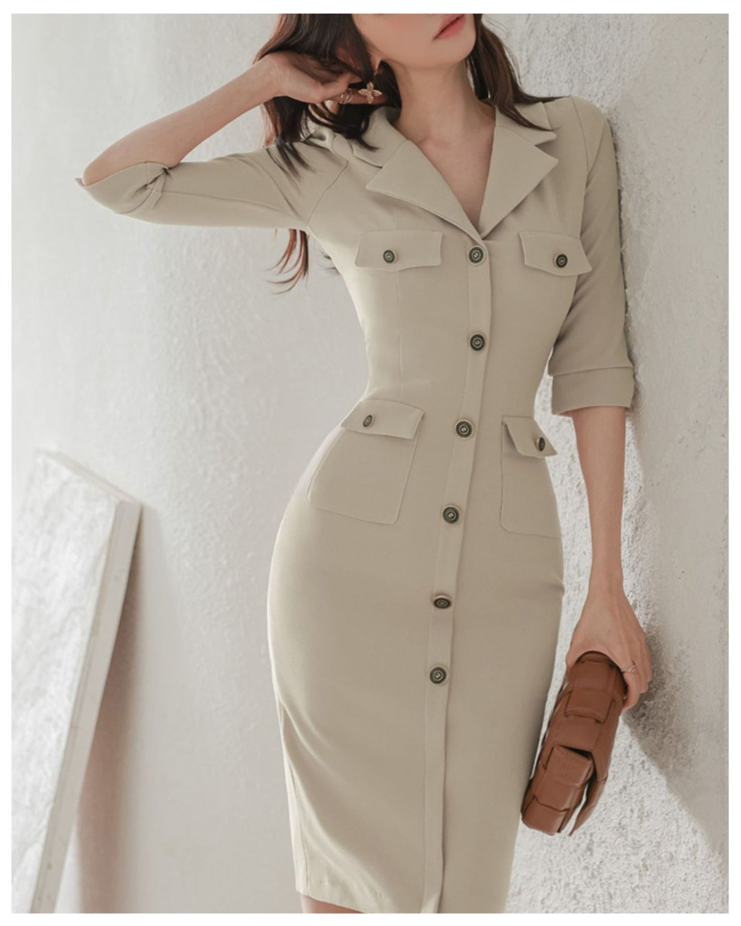 クラシックタイトワンピース【知性と女性らしさを纏う大人の美ライン】