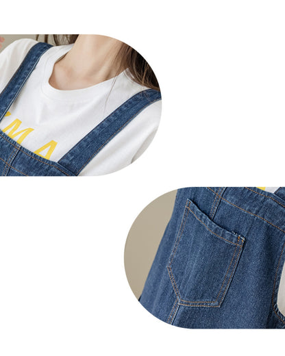 デニムサロペットスカート【抜け感がちょうどいい】