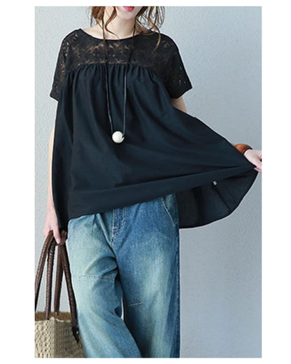 ゆる美チュニックブラウス【楽なのにきれいが崩れない】