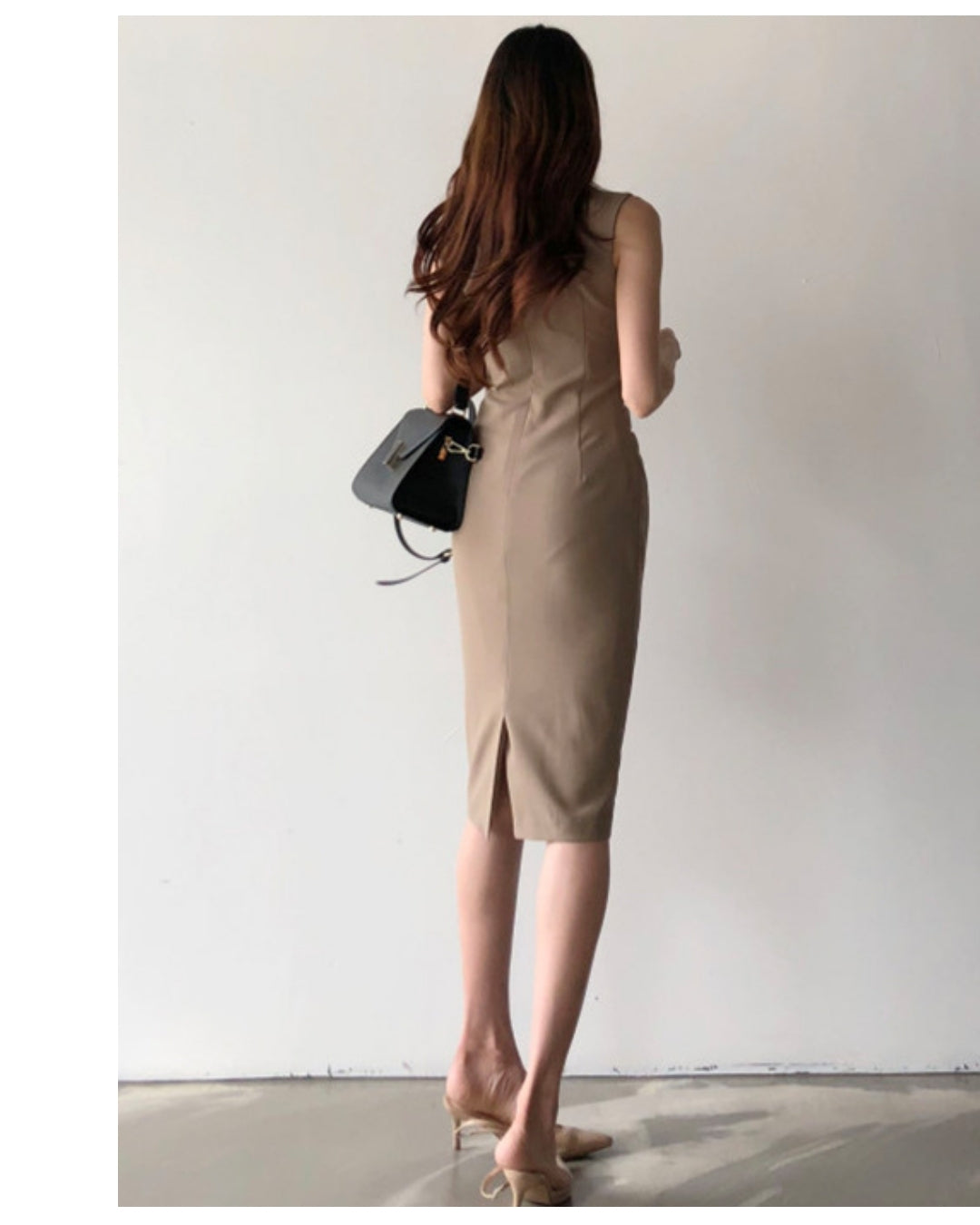 ドレープ美ラインワンピ【着るだけで、洗練シルエット】