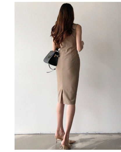 ドレープ美ラインワンピ【着るだけで、洗練シルエット】