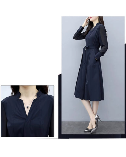 シアースリーブフレアワンピース【品よく細見えを叶える】