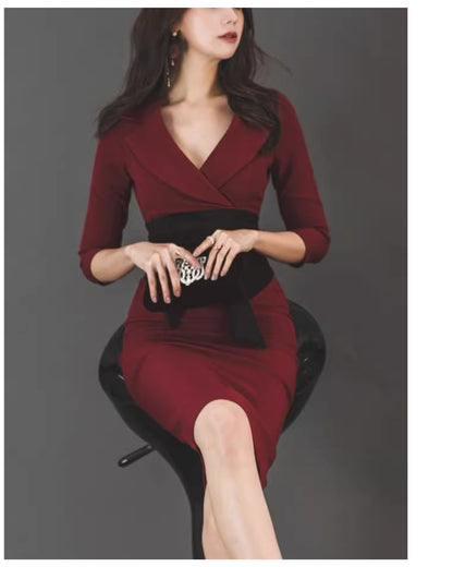 エレガントスレンダードレス【艶やかさが静かに薫る大人クラシック】