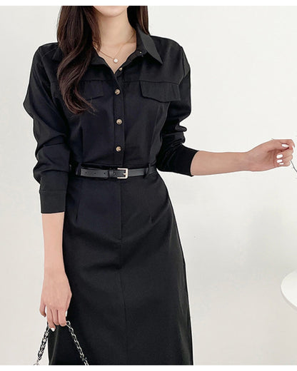 ウエストベルト・シャツワンピース【１枚できちんと見えが叶う実力派】