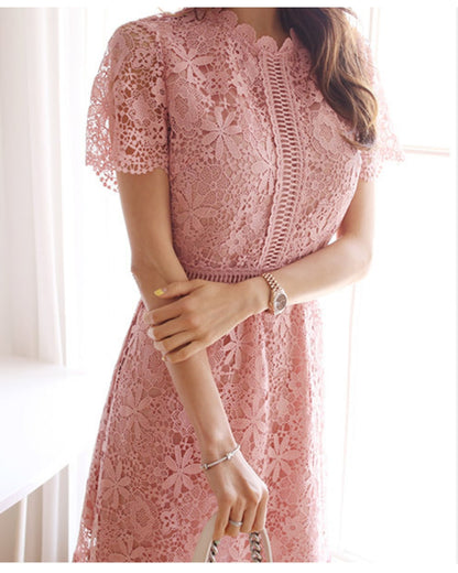 花柄総レースワンピース【着るだけで “やさしく華やぐ”】