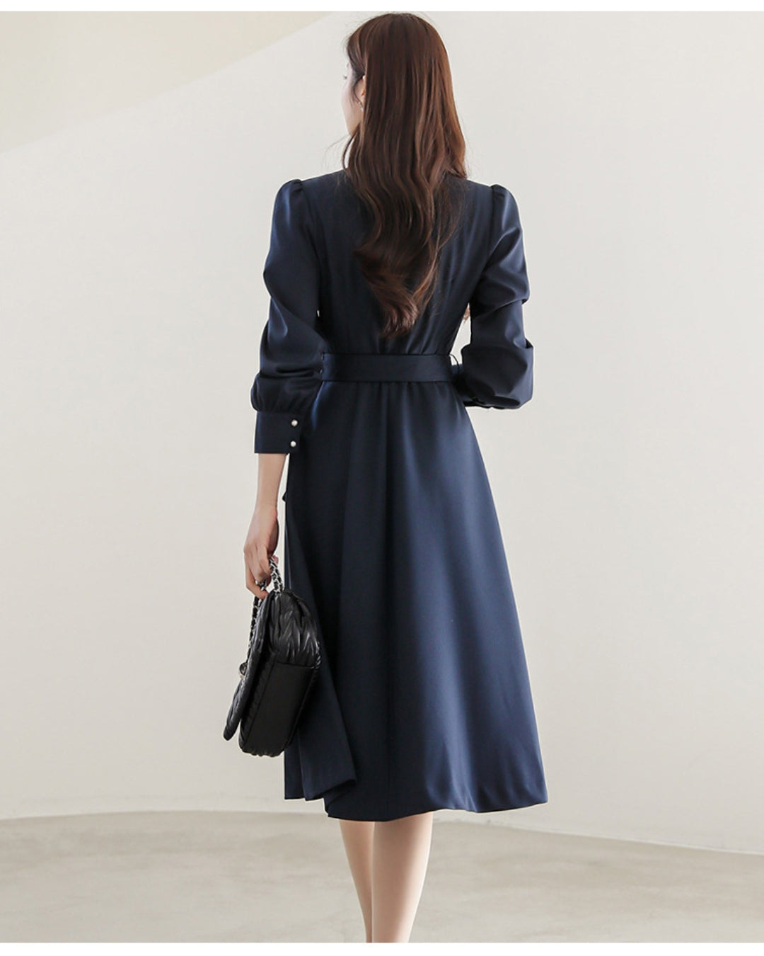 ウエストリボンワンピース【凛とした美しさを纏う】