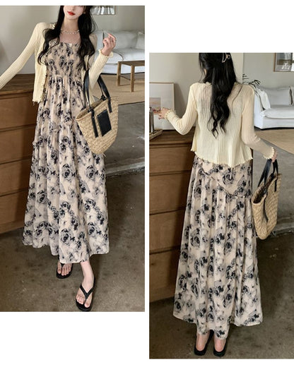 花柄ティアードサマーワンピ【涼やかに華やぐ、夏の主役ワンピ】