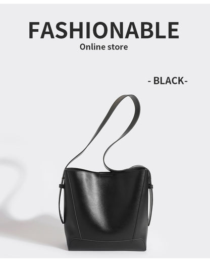 〈ミニマルデザイン〉レザートートバッグ【上質を日常に。持つだけで映える】