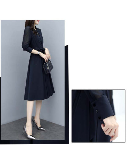 シアースリーブフレアワンピース【品よく細見えを叶える】